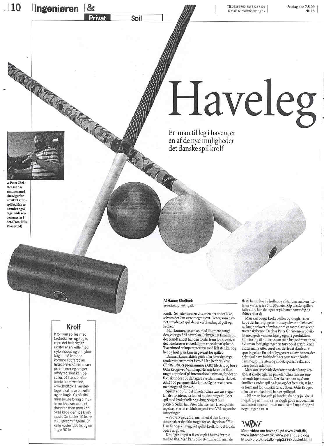 En artikel fra Ingeni�ren
